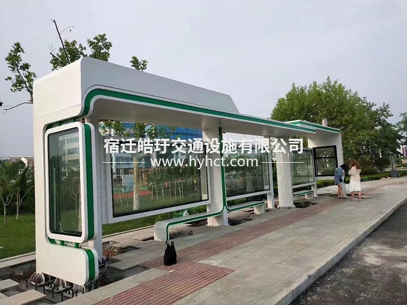 公交站臺(tái)候車亭生產(chǎn)廠家安裝案例現(xiàn)場