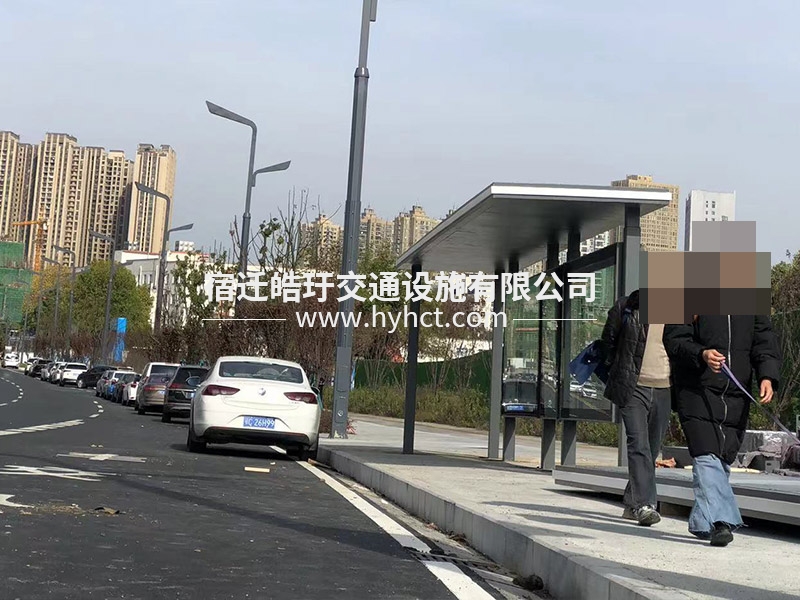 公交站臺(tái)候車亭生產(chǎn)廠家安裝案例現(xiàn)場